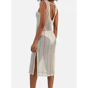 Miken | Swim | New Miken Swim Pastel Sheer Swim Cover Up Dress Medium ...